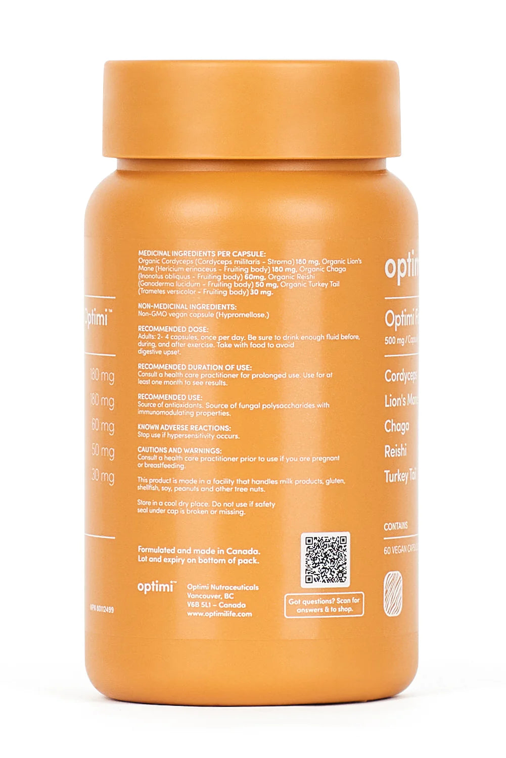 Optimi Formulation Mushroom Supplement