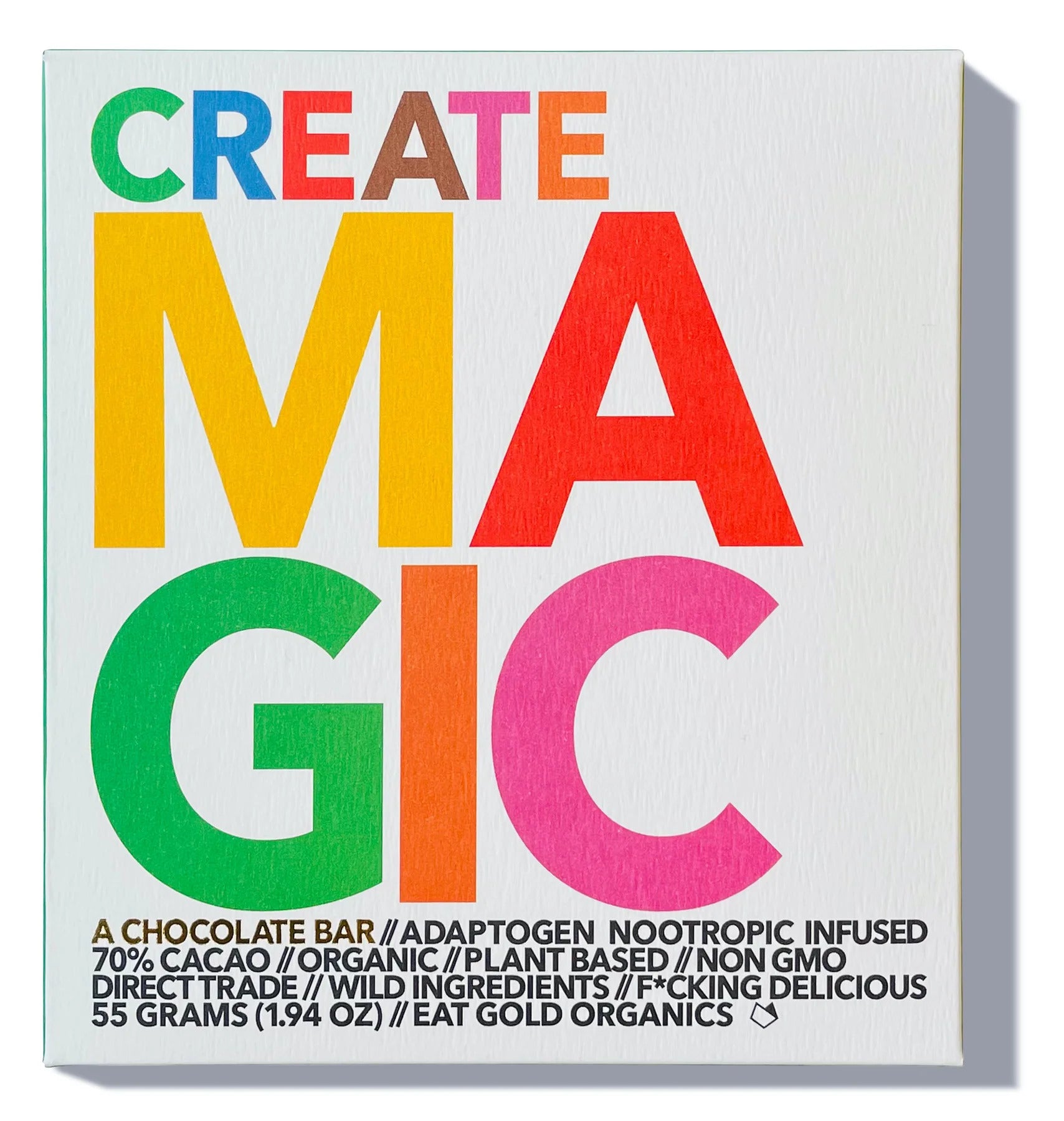 Eat Gold Organics Create Magic Chocolate Bar