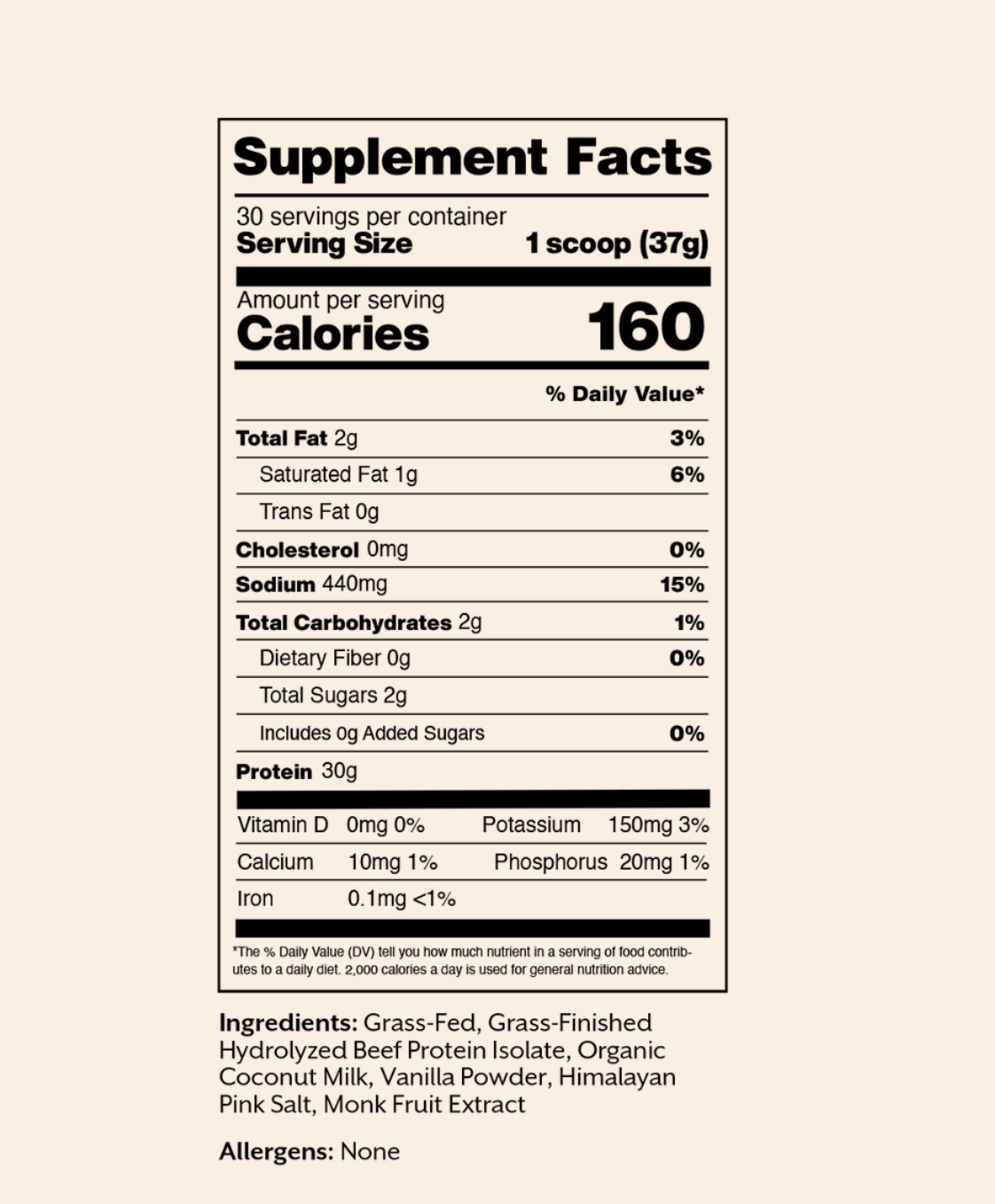 Promix Beef Protein Isolate - Creamy Vanilla
