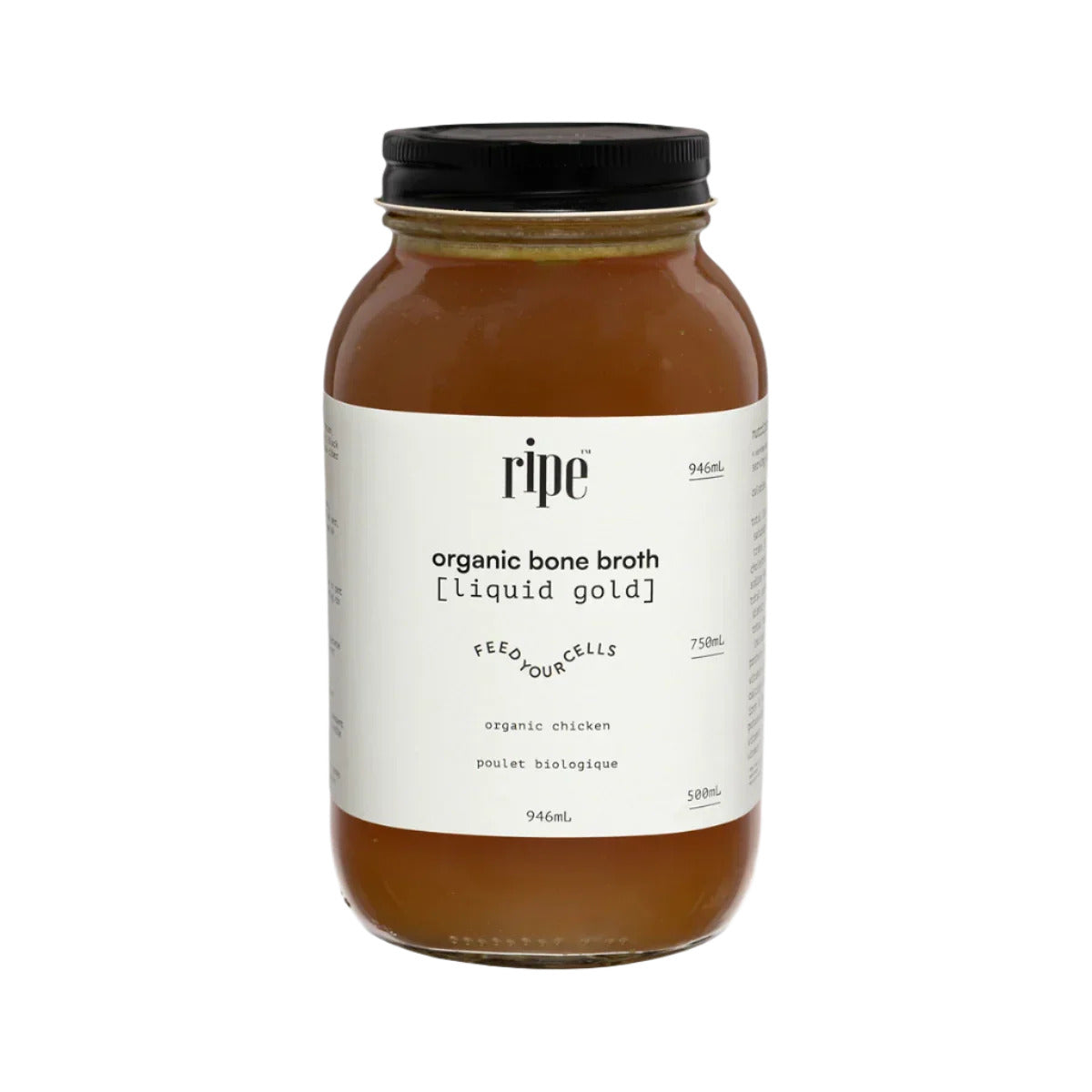 Ripe Liquid Gold Chicken Bone Broth (Shelf-Stable)