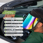Rainbow Full Lux Face Shield